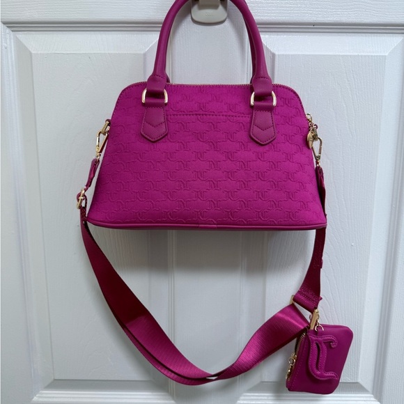 NWT Juicy Couture “Team Juicy Forever” Pink (Raspberry) Satchel - Picture 4 of 7
